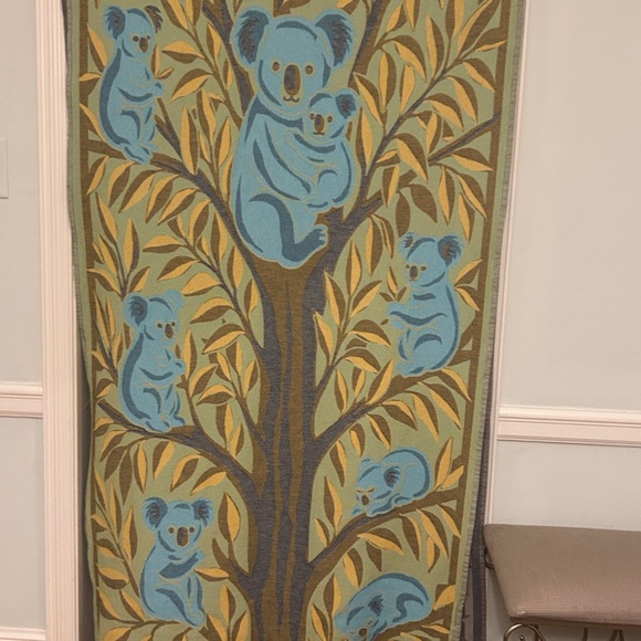 KOALA Heirloom Collection Yellow + Blue Hand Crafted Loom Weave New Original 84" - Picture 16 of 16